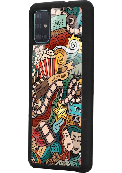 Samsung A51 Retro Cinema Tasarımlı Glossy Telefon Kılıfı fiyatları
