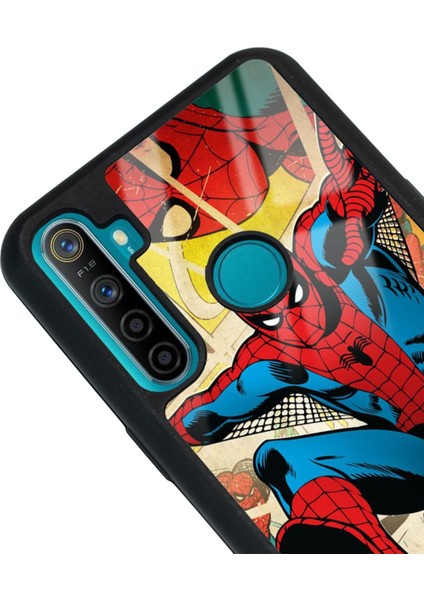 Oppo Realme 5i Spiderman Örümcek Adam Tasarımlı Glossy Telefon Kılıfı
