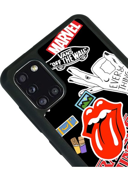 Samsung A31 Sticker Tasarımlı Glossy Telefon Kılıfı modelleri