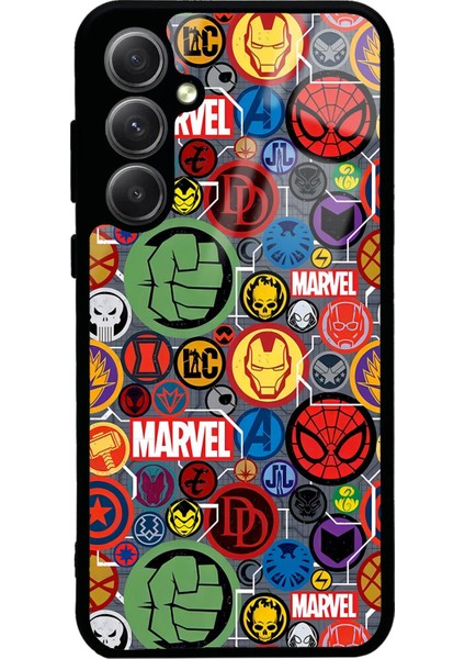 Samsung A35 Marvel Face Tasarımlı Glossy Telefon Kılıfı