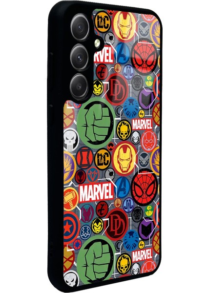 Samsung A35 Marvel Face Tasarımlı Glossy Telefon Kılıfı