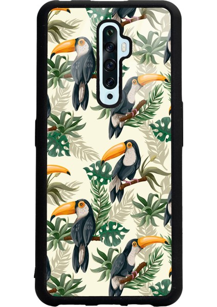 Oppo Reno 2z Tukan Kuşu Tasarımlı Glossy Telefon Kılıfı