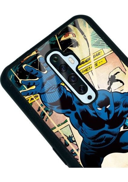 Oppo Reno 2z Black Panther Kara Panter Tasarımlı Glossy Telefon Kılıfı modelleri