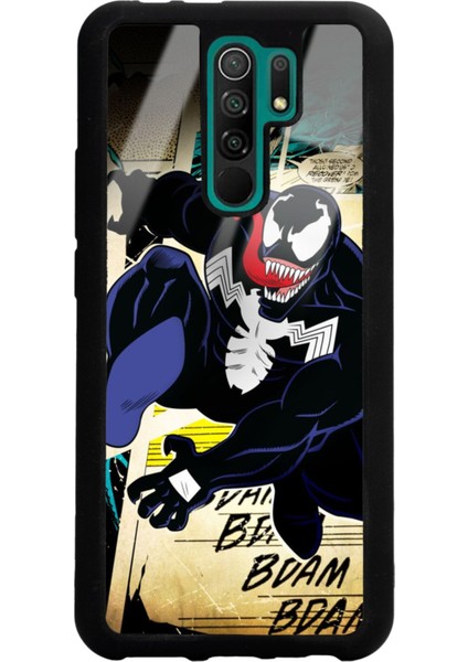 Xiaomi Redmi 9 Venom Tasarımlı Glossy Telefon Kılıfı