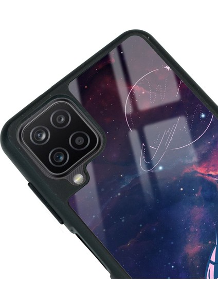 Samsung A12 Space Rocket Tasarımlı Glossy Telefon Kılıfı modelleri