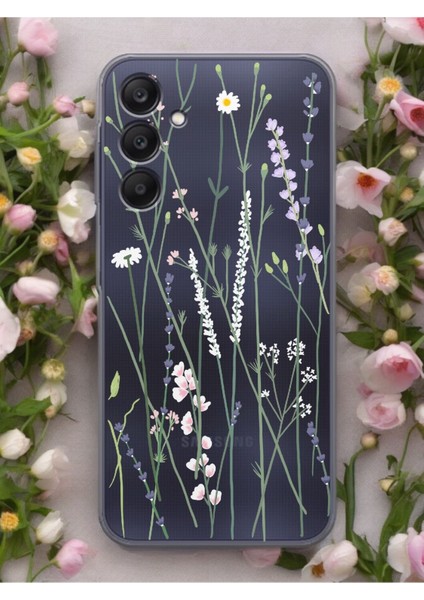 Samsung A15 Pole Tasarımlı Şeffaf Telefon Kılıfı