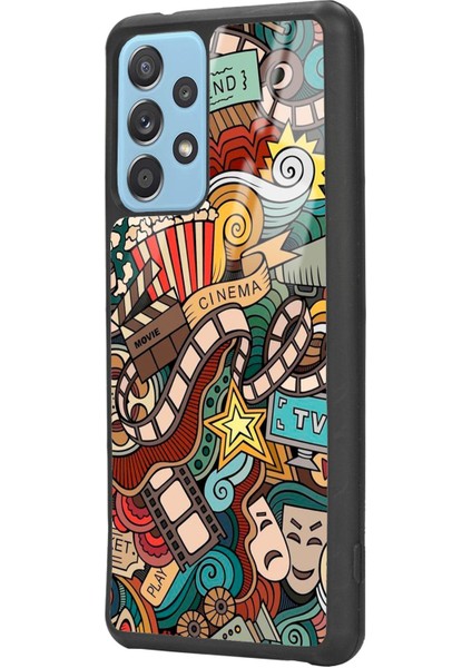 Samsung A52 Retro Cinema Tasarımlı Glossy Telefon Kılıfı fiyatları