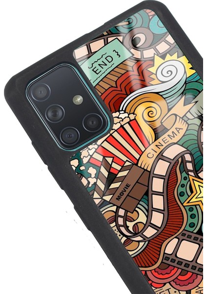 Samsung A71 Retro Cinema Tasarımlı Glossy Telefon Kılıfı modelleri