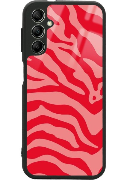 Samsung A24 Red Zebra Tasarımlı Glossy Telefon Kılıfı