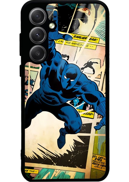 Samsung A35 Black Panther Kara Panter Tasarımlı Glossy Telefon Kılıfı