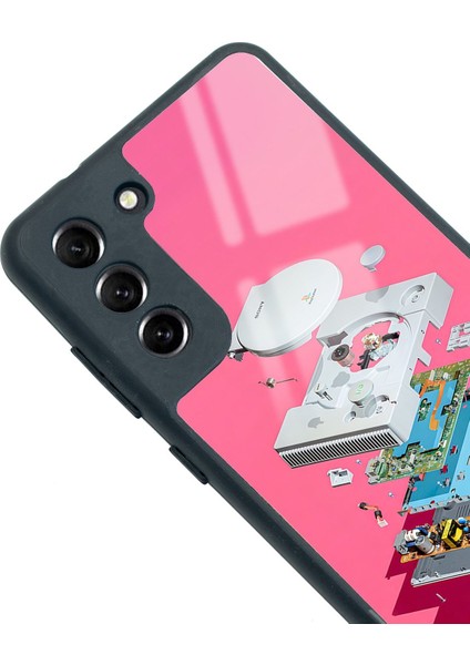 Samsung S21 Fe Playstation Tasarımlı Glossy Telefon Kılıfı modelleri