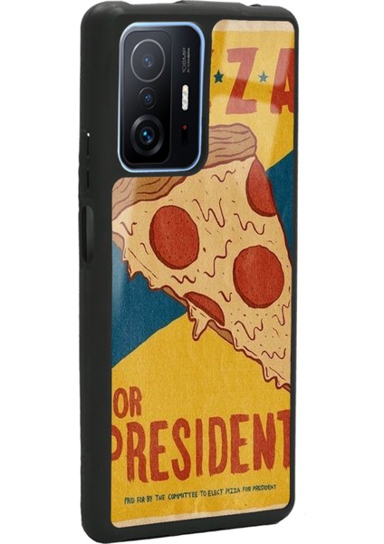 Xiaomi Mi 11T Pro Pizza Tasarımlı Glossy Telefon Kılıfı fiyatları