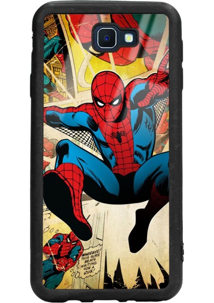 Samsung J7 Prime Spiderman Örümcek Adam Tasarımlı Glossy Telefon Kılıfı