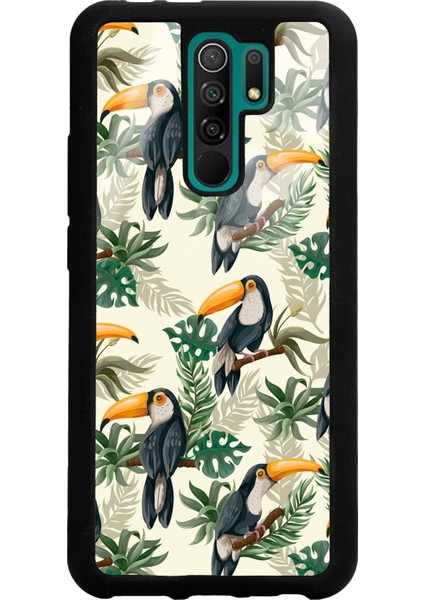 Xiaomi Redmi 9 Tukan Kuşu Tasarımlı Glossy Telefon Kılıfı