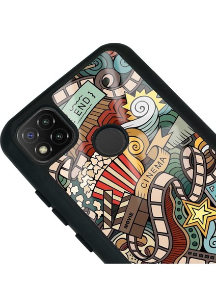 Xiaomi Redmi 9c Retro Cinema Tasarımlı Glossy Telefon Kılıfı modelleri