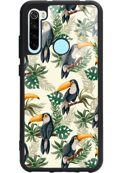 Xiaomi Redmi Note 8 Tukan Kuşu Tasarımlı Glossy Telefon Kılıfı