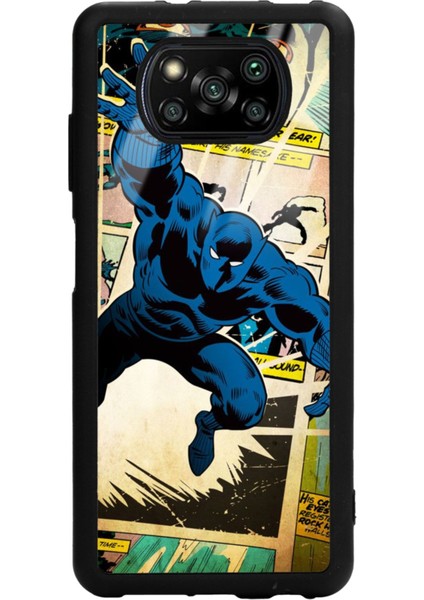 Xiaomi Poco X3 Black Panther Kara Panter Tasarımlı Glossy Telefon Kılıfı