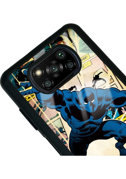 Xiaomi Poco X3 Black Panther Kara Panter Tasarımlı Glossy Telefon Kılıfı modelleri