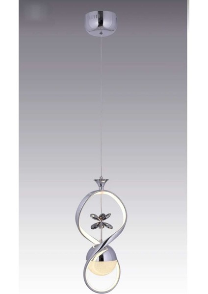 Sonsuzluk Krom 3 Renk Ledli Modern Taç Lı Salon Oturma Odası Hol LED Avize Aydınlatma fiyatları