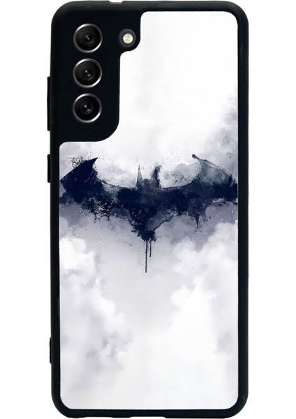 Samsung S21 Fe Beyaz Batman Tasarımlı Glossy Telefon Kılıfı