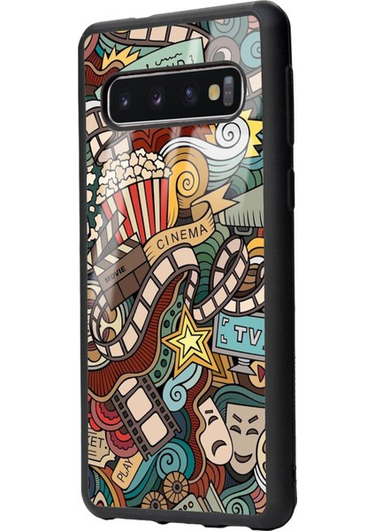 Samsung S10 Retro Cinema Tasarımlı Glossy Telefon Kılıfı fiyatları