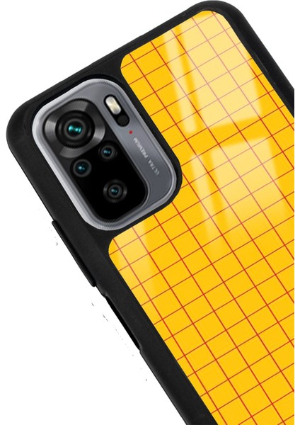 Xiaomi Redmi Note 10 10S Retro Plaid Tasarımlı Glossy Telefon Kılıfı