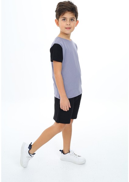 Erkek Çocuk Baskılı Şortlu Takım fırsatları