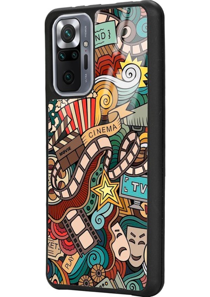 Xiaomi Redmi Note 10 Pro Max Retro Cinema Tasarımlı Glossy Telefon Kılıfı fiyatları