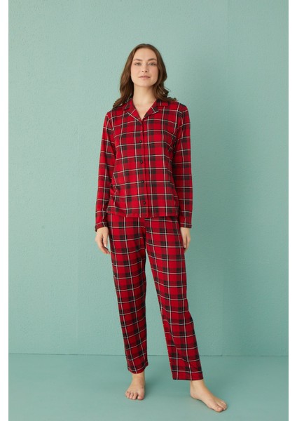 50701-41 Mihra Bayan Uzun Kol Pijama Takımı