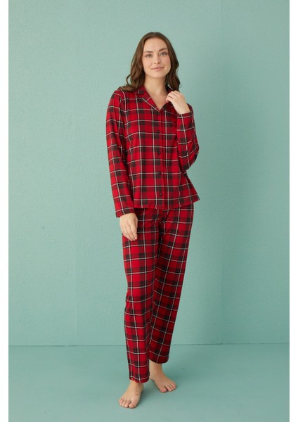 50701-41 Mihra Bayan Uzun Kol Pijama Takımı