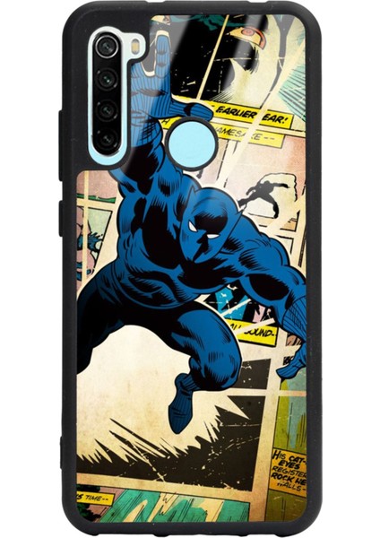 Xiaomi Redmi Note 8 Black Panther Kara Panter Tasarımlı Glossy Telefon Kılıfı