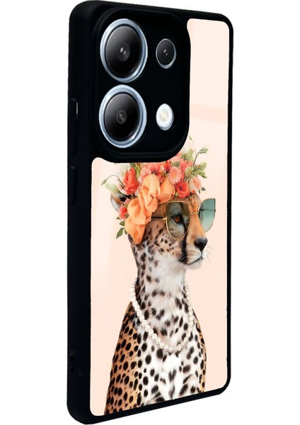 Xiaomi Redmi Note 13 Pro 4g Influencer Leopar Kedi Tasarımlı Glossy Telefon Kılıfı fiyatları