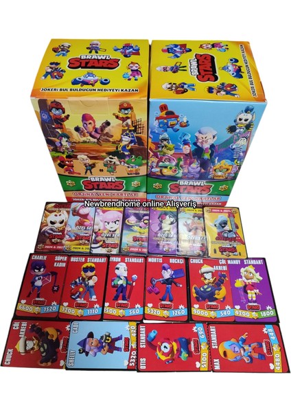 Oyun Karakter Kartları Yeni Seri (60 Paket 120 Kart)Jokeri Bul Bulduğun Hediyeyi Kazan!oyun Kağıtları