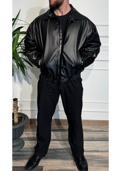 Oversize Deri Ceket modelleri