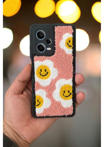 Xiaomi Redmi Note 12 Pro 5g Smile Flowers Tasarımlı Punch Telefon Kılıfı