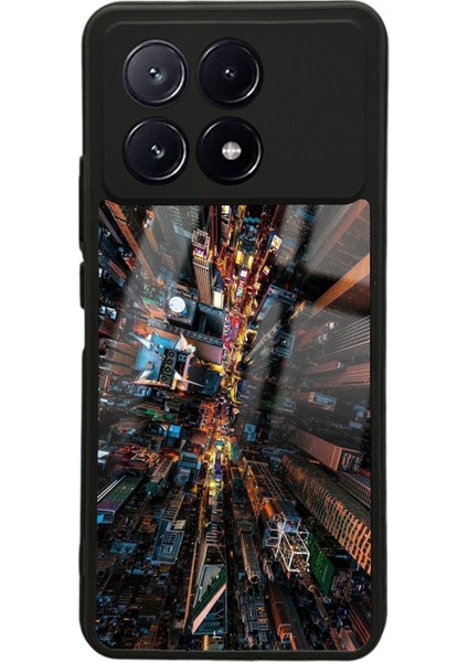 Xiaomi Poco X6 Pro Kuş Bakışı Tasarımlı Glossy Telefon Kılıfı