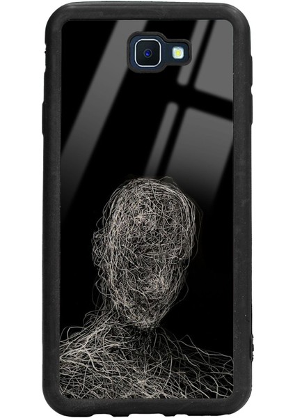 Samsung J7 Prime Draw Silüet Tasarımlı Glossy Telefon Kılıfı