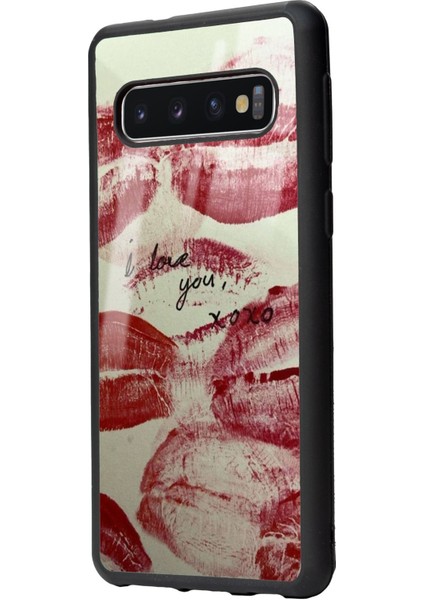 Samsung S10 I Love You Tasarımlı Glossy Telefon Kılıfı fiyatları