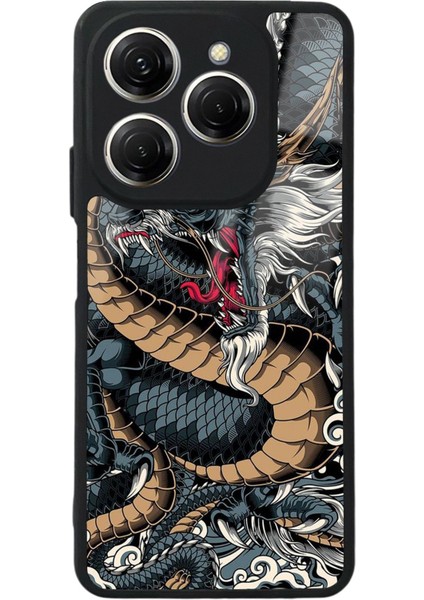 Tecno Spark 20 Pro Ejderha Tasarımlı Glossy Telefon Kılıfı