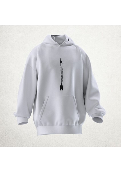 Gerilir Zorlu Bir Yay Oku Fırlatmak Için Tasarımlı Hoodie