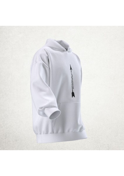Gerilir Zorlu Bir Yay Oku Fırlatmak Için Tasarımlı Hoodie