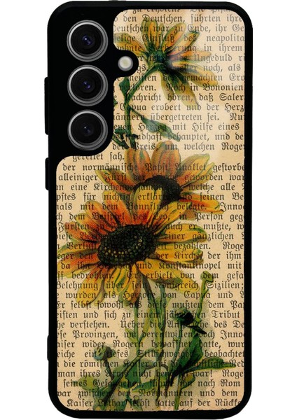 Samsung S24 Ayçiçeği Tasarımlı Glossy Telefon Kılıfı