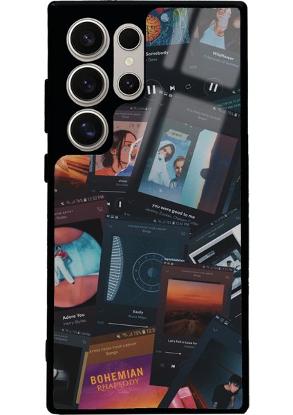 Samsung S24 Ultra Music Retro Tasarımlı Glossy Telefon Kılıfı