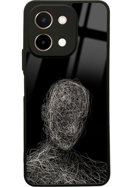Vivo Y28 Draw Silüet Tasarımlı Glossy Telefon Kılıfı