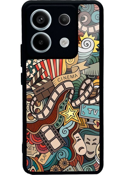 Xiaomi Redmi Note 13 Pro 5g Retro Cinema Tasarımlı Glossy Telefon Kılıfı