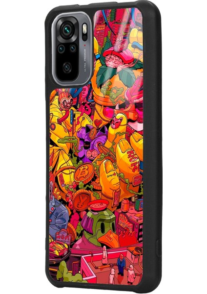 Xiaomi Redmi Note 10 10S Retro Coin Tasarımlı Glossy Telefon Kılıfı