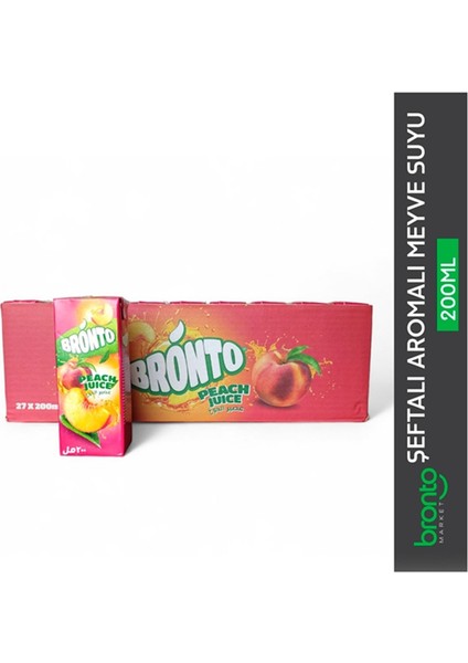 Bronto Meyve Suyu Şeftali̇ Aromalı 200ML fiyatları