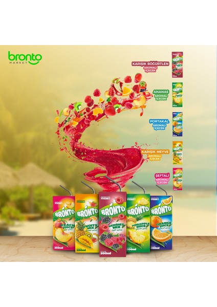 Bronto Meyve Suyu Şeftali̇ Aromalı 200ML fırsatları