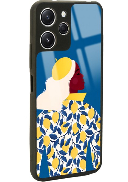 Xiaomi Redmi 12 Lemon Woman Tasarımlı Glossy Telefon Kılıfı fiyatları
