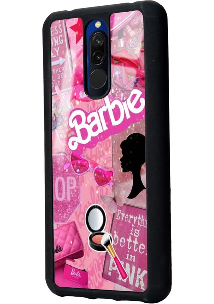 Xiaomi Redmi 8 Barbie Makeup Tasarımlı Glossy Telefon Kılıfı